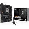 ASUS TUF GAMING A620-PRO WIFI Scheda madre AMD ATX, DDR5, PCIe 4.0, 2 slot M.2, Q-Latch, 12+2 DrMOS, Wi-Fi 6, Ethernet Realtek 2.5Gb, DisplayPort, HDMI, USB 3.2 Gen 2 e Type-C, Aura Sync