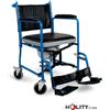 Sedia da comodo pieghevole per WC con ruote h937_24