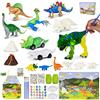BONNYCO Dinosauri per Bambini, Set Pittura 16 Figure Kit Lavoretti Creativi per Bambini Che si Illuminano al Buio. Giochi Bambino Bambina 3 4 5 6 7 8 9 10 Anni, Set Regalo Bambino Giocattoli Natale