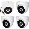 Dahua KIT 1-8 Telecamere Dahua 5MPX AHD DOME Focale Fissa 2.8 mm risoluzione ultra HD
