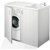 Negrari 6008SPPLK Mobile Coprilavatrice e Lavatoio Reversibile, Resina, Bianco, 109 x 60 x 94 cm