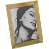 BigBuy Home Cornice portafoto in acciaio inox dorato, 26,5 x 31,5 cm
