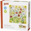 Goki Blumenpresse Frühlingswiese: 17,5 x 17,5 x 4,5 cm, Holz und Pappe, per Stück