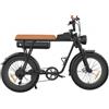 YAMALI FXH-006 Bicicletta elettrica, Motore 350W, Batteria 48V 18Ah, Pneumatici grassi 20*4'', Velocità massima 40km/h - Marrone