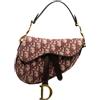 Christian Dior Pre-Owned - Borsa a tracolla Oblique Saddle mini Pre-owned 2018 - Donna - tela/pelle di vitello - Taglia unica - Rosso