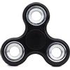 Toyland® Fidget Hand Spinner - Sollievo da Stress e ansia - Colori Assortiti (Anelli Neri e Argento)