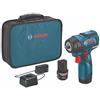Bosch PS82-02 12V Max EC Brushless 3/8 - Kit avvitatore a impulsi, compatto, leggero, 2,8 m, coppia massima, due impostazioni di velocità, anello luminoso a LED, include batterie, caricabatterie,