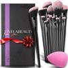 VivelaBeauty Set Pennelli Make Up 18 Premium synthetic pennello trucco, Kit professionali per fondazione cipria fard ombretto, Pennelli make up, Pennelli trucco make up, Ideale per regalo Compleanno San Valentino.