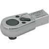 Hazet 6402-1 Testa ad Innesto con Cricchetto Reversibile, Argento, Attacco Quadro, Massiccio, 10 mm 3/8 di Pollice