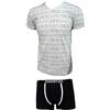 JUVENTUS Coordinato Ragazzo Boxer + t-Shirt Scollo V Cotone Elasticizzato Prodotto Ufficiale Juve Art. JU12055 (14 Anni, Bianco)