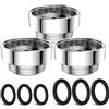 CNYMANY 3 Pezzi Corredo Dell'Adattatore Del Rubinetto, CNYMANY Maschio M22mm a Femmina M26mm Kit adattatore per aeratore da cucina adattatore per rubinetto del lavandino Tubo standard per filtro dell'acqua