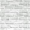 Ohmywor - Carta da parati con mattoni autoadesiva, effetto muro di mattoni di colore grigio-bianco, adesiva con pellicola protettiva, in plastica, per bagno, soggiorno, camera da letto, 45 x 300 cm