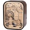 DRMFLE 3D Londra Souvenir, Legno Artigianato Taglio Laser Londra Landmark Building Model UK Regali souvenir di viaggio Big Ben Tower Bridge London Eye Tower di Londra, ornamenti in legno da scrivania