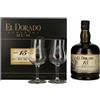 Rum El Dorado 15 Anni cl 70 + 2 Bicchieri Astucciato