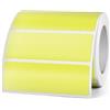 FINDAT Etichette Termiche Gialla 76 X 25 mm Rotolo Vinile Impermeabile Stampabile Adesivi Termici per Ufficio Designs Codice a Barre Spedizione 500 pezzi.