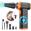 WHATOOK Elettrico Rimuovi Polvere PC，150000RPM Super Power Aria Compressa Elettrica ，Mini Soffiatore Portatile 3 Velocità Aria Portatile Set di Pulizia con luce LED, la Pulizia del PC, Divano, Tastiera, Auto