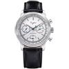 Seestern Sugess Cronografo Master S438 Meccanico Acciaio Pelle Nero Zaffiro Bianco Orologio Uomo