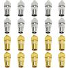 KUOQIY 20 Pezzi Connettore Coassiale in Metallo per Antenna TV, 10 Femmina e 10 Maschio Adattatore Connettore Coassiale RF per Cavo Antenna, Connettore Adattatore Coassiale per Cavo RF