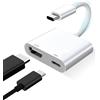 GNUADZ Adattatore USB C HDMI Senza Alimentazione Richiesta, Plug & Play Convertitore Schermo 4K con Porta di Ricarica cavo Tipo C hdmi Compatibile con Dispositivi con Porta Tipo C per Proiettore/Monit