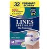 Lines Specialist Pants Maxi Unisex, Mutande Assorbenti per Incontinenza Donna e Uomo, Alta Protezione fino a 12h, Taglia M, Scorta Mensile, 4 Confezioni da 8 Unità
