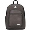 Invicta Zaino Scuola Jelek Plain, Grigio, Zaino Doppio Scomparto Super Capiente Con Tasca Porta PC o Tablet, Tasca Porta Borraccia e Tasca Con Organizer, Scuole Medie Superiori e Viaggio, Unisex