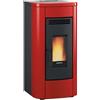 EXTRAFLAME Klaudia 5.0 Stufa ventilata a pellet 8,0 Kw bordeaux codice prod: 001286800