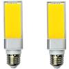 SHOORR Lampada Di Mais 2Pc Lampadine Led E27 Lampada Di Mais Smd Cob Proiettore 180 Gradi Ac85 265V Luce Orizzontale 10W Bianco Caldo