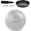 ATC Handels GmbH Set di palline da ginnastica Ø 45, 55, 65 e 75 cm, incl. ciotola per tappo, pompa per pallone, aprivalvola, metro a nastro, fitness, terapia e come palla da seduta per ufficio, 55