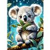 AIRDEA Piccolo Koala carino Kit di pittura con diamanti per adulti, set di pittura con diamanti 5D, fai da te con strass kit artistico pietre rotonde per decorazione della casa 30x40cm