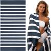 SummerSand Telo Mare in Microfibra Grande 200x100 cm - Asciugamano Mare Antisabbia e ad Asciugatura Rapida - Telo da Spiaggia XL Compatto, Perfetto per la Piscina - Deep Blue