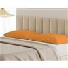 BANZAII TEXTILE INNOVATOR ONLINE Banzaii Coppia Federe per Cuscini Letto 100% Puro Cotone Traspirante, Anti Acaro, Alta Qualità 50x80 cm, Made in Italy, Arancio Chiaro