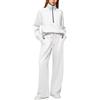 Generico Tute Donna Curvy Casual Leggera Tuta Da Casa Curvy Comode Felpa Senza Cappuccio Con Zip E Pantaloni Set Coordinato Sportivo Firmate Taglie Forti Completo 2 Pezzi Palestra Fitness Workout