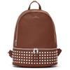 TWIG Zaino donna OKIN con borchie pelle PU (Cognac Brown)