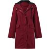 Kobilee Impermeabile Donna Antipioggia Softshell Montagna Trekking Giacca Antipioggia Mantella Impermeabile Con Cappuccio Impermeabile Antivento Giacca Leggero Elegante Antipioggia Giacca da Pioggia