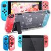 Sunmike Custodia per interruttore per Nintendo Switch, custodia protettiva per interruttore per console di gioco Nintendo Switch e controller Joy Con, accessori per giochi, custodia rigida protettiva -