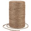Uiopa Spago Juta Colorato 2mm x 200m Corda Canapa, Spago per Orto Naturale, Filo Juta, Corda Iuta per Decorazioni, Giardinaggio, Mestiere Fai da Te, Confezioni Regalo (Marrone)