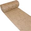 Deko AS GmbH Runner decorativo con motivo a rose (impermeabile, effetto loto, superficie vellutata, rotolo da 5 m, larghezza 30 cm, 100% nylon), colore noce