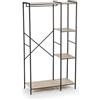 VINTHERA MOA Appendiabiti con ripiani in acciaio e legno, 90 x 40 x 165 cm