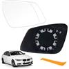 HTTYHT Vetro a Specchio per BMW F01 F07 F10 F11 F20 F21 F22 F30 F31 F32 F34 F36 | Specchio Retrovisore Esterno Riscaldabile Asferico Regolabile Lente di Retromarcia con Piastra di Montaggio - Destro
