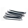 generico Elastici con Gancio Silicone Neri 12pz Black Star
