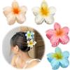 YFJSML Pinze per Capelli Fiori Clip, Mollette per Capelli spessi a Forma di Fiore, Mollettone per Capelli Fiori in Plastica, Forte Tenuta, Pinze per Capelli Fiori Clip Artiglio per Ragazze e Donna, 4 Colori