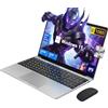 XUEMI Computer Portatile 15,6 Pollici, PC Portatile Win 11 Pro, 16 GB LPDDR4 + 256 GB SSD, Notebook Gaming con Celeron N4000, 1920 x 1080 IPS FHD, 4500 mAh, 5G / 2.4G WiFi, Mini HDMI, USB 3.0, Argento