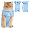 Avont Body Gatto Post Operatorio, Tutina Gatto Post Operatoria Sterilizzazione Recupero, Vestito Gatto per Impedire Leccare Ferita Add ominale, Cat Recovery Suit - Blu/M