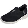 Skechers Go Walk 6 - Easy On, Sneakers Uomo, Nero, 46 EU