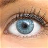 GLAMLENS Lenti a contatto colorate blu Catania Ice Blue - con porta lenti a contatto - blu naturali in silicone idrogel - 2 pezzi - DIA 14,20 - senza correzione 0.00 diottrie lente a contatto