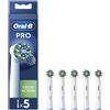 Braun Oral-B Pro Cross Action Testine Ricambio 5 pz Spazzolino da denti