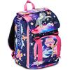 Mitama Zaino Estensibile Magic Pink con Tasca frontale, Rosa e Viola, Scuola Elementare e Tempo Libero, Bambina Ragazza
