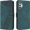 OKZone Cover per Samsung Galaxy A32 5G, Custodia in Pelle Samsung A32 5G, Antiurto Cover a Libro Galaxy A32 5G Magnetica Portafoglio Folio PU Pelle Flip Protettiva Caso con Wallet Case Cover (Verde)