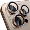 WSKEN Per protezione fotocamera da iPhone 16 Pro Max /16 Pro, durezza 9H, antigraffio, senza bolle, fotocamera HD temprata, vetro metallico, protezione schermo in vetro temperato