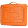 DOMISO 13,3 pollici Custodia per laptop da con manico Custodia protettiva in EVA impermeabile antiurto per 13-13.3 inch Notebooks 13 MacBook Air MacBook Pro Retina Dell XPS 13 HP,Arancia